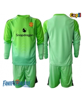 Manchester United Portarii Echipament de Fotbal Replică 2025-26 Copii Treilea Mâneci Lungi (+ Șorturi)